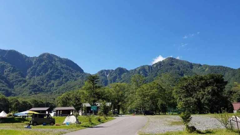 戸隠キャンプ場の景色