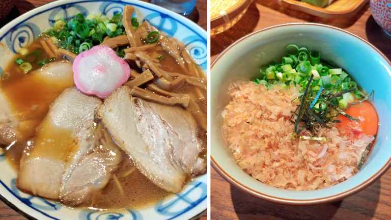 ラーメンとたまごめめし