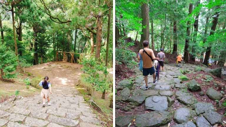 三重塔から那智の滝へ向かう道のり