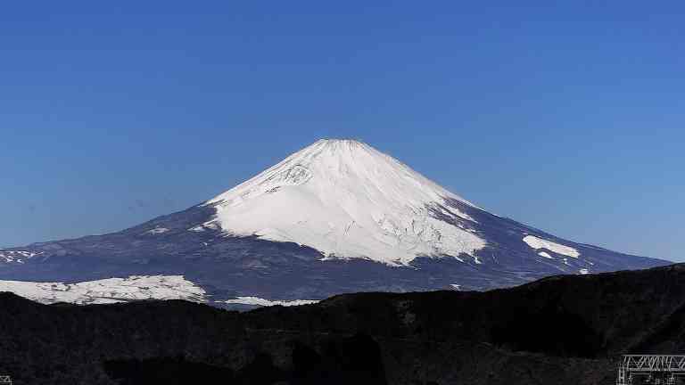 雲一つない富士山