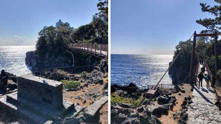 城ケ崎海岸の門脇吊り橋