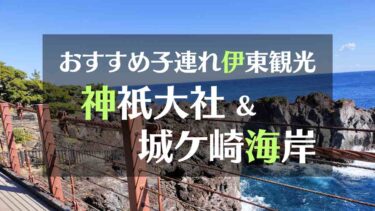 八百万の神様に出会える神祇大社と城ケ崎海岸へ。伊豆で子連れ観光レポート