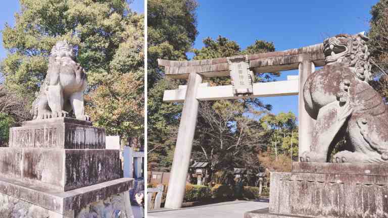 鳥居と狛犬