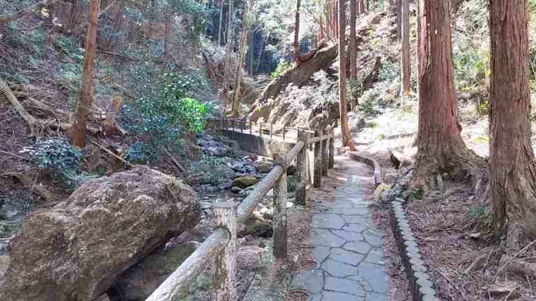 宿谷の滝までの散策路