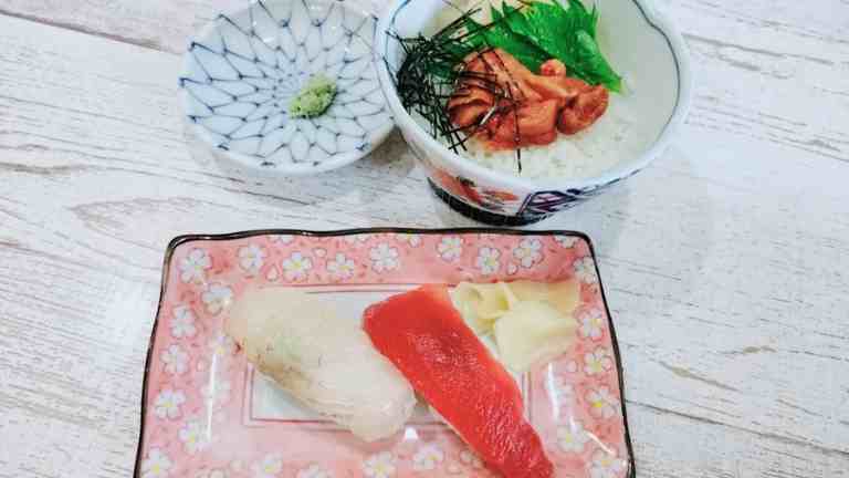 本日のお寿司とうに丼