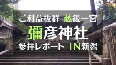 ご利益抜群　越後一宮　彌彦神社　参拝レポートIN新潟県