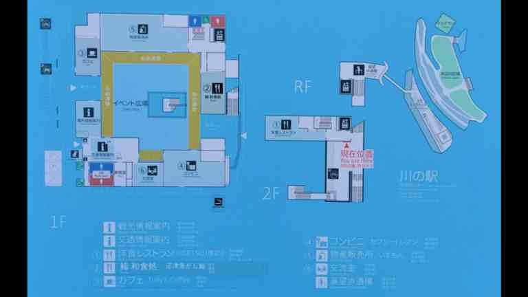道の駅の案内図
