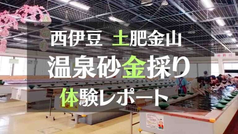 西伊豆土肥金山温泉砂金採り体験レポート
