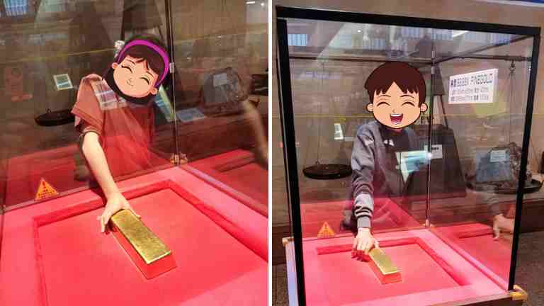 金塊持ち上げチャレンジ