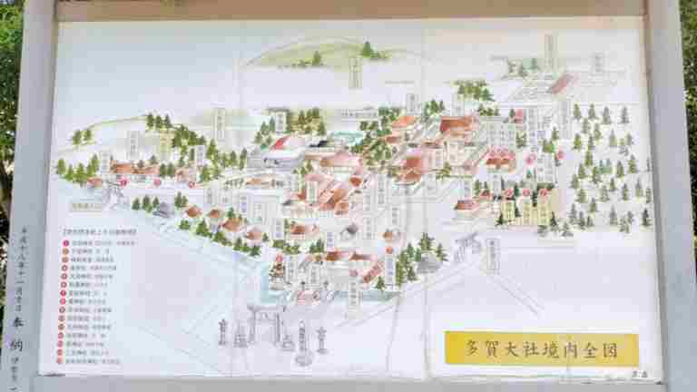 神社のマップ