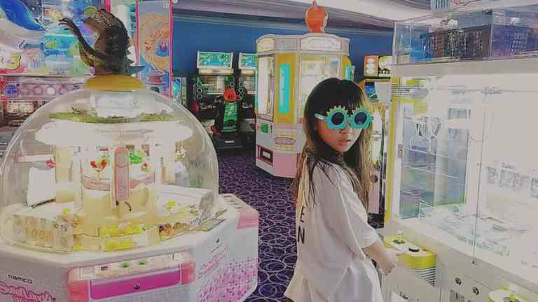ゲームで遊んでいる様子
