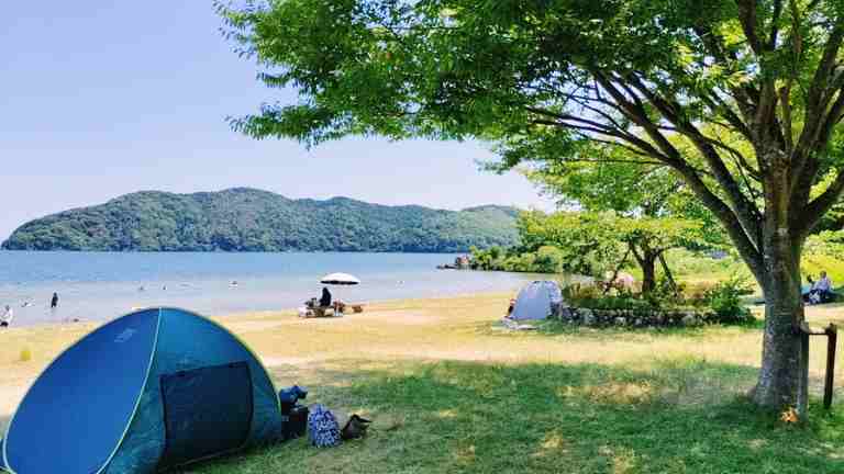 宮ヶ浜水浴場の様子